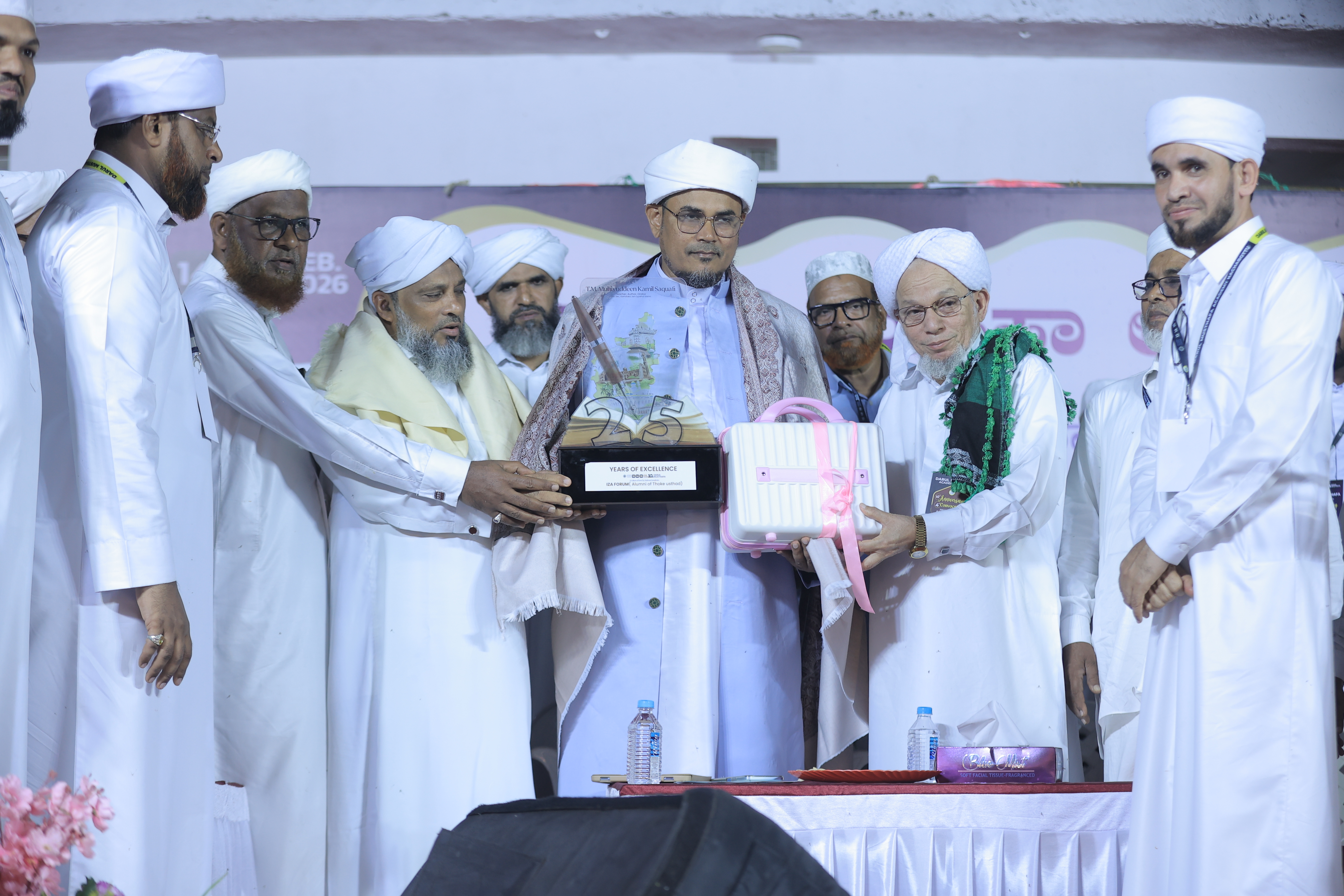 Stage decorations and backdrop